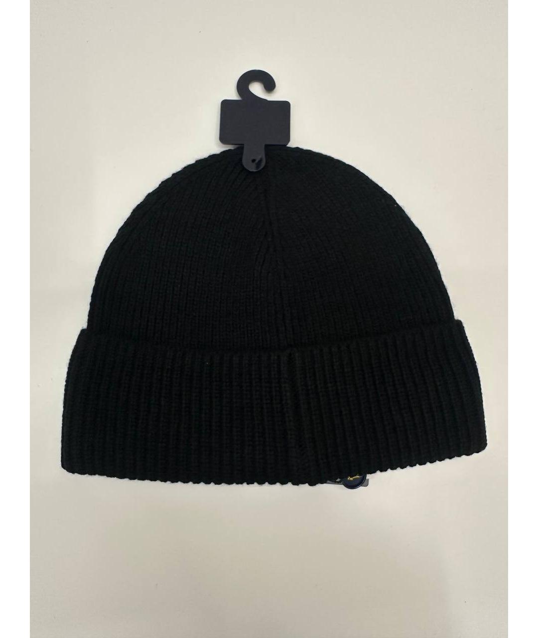 POLO RALPH LAUREN Черная шерстяная шапка, фото 2