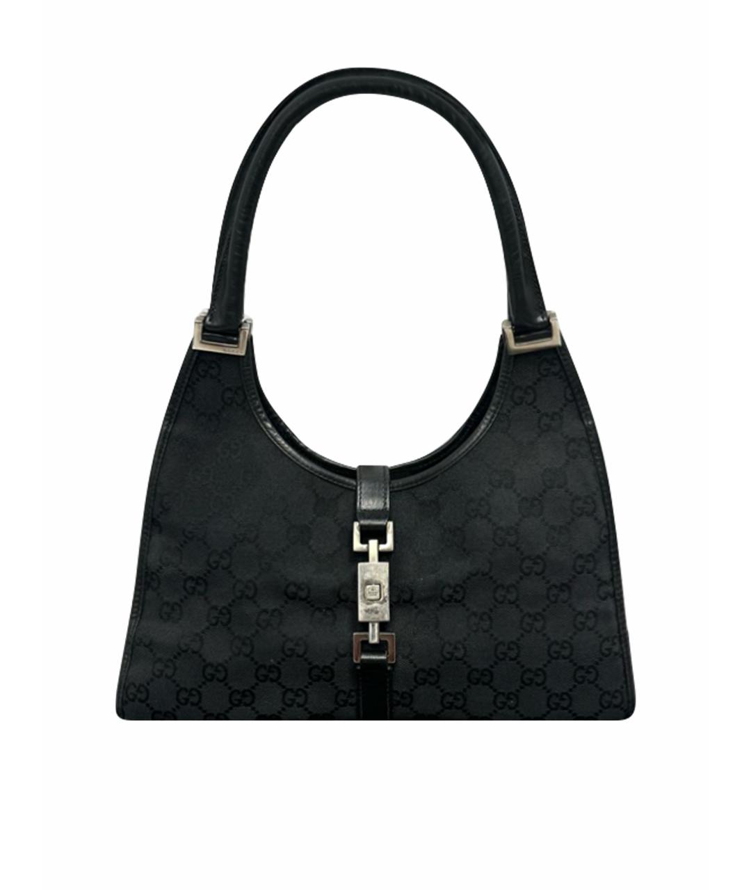 GUCCI Черная тканевая сумка через плечо, фото 1