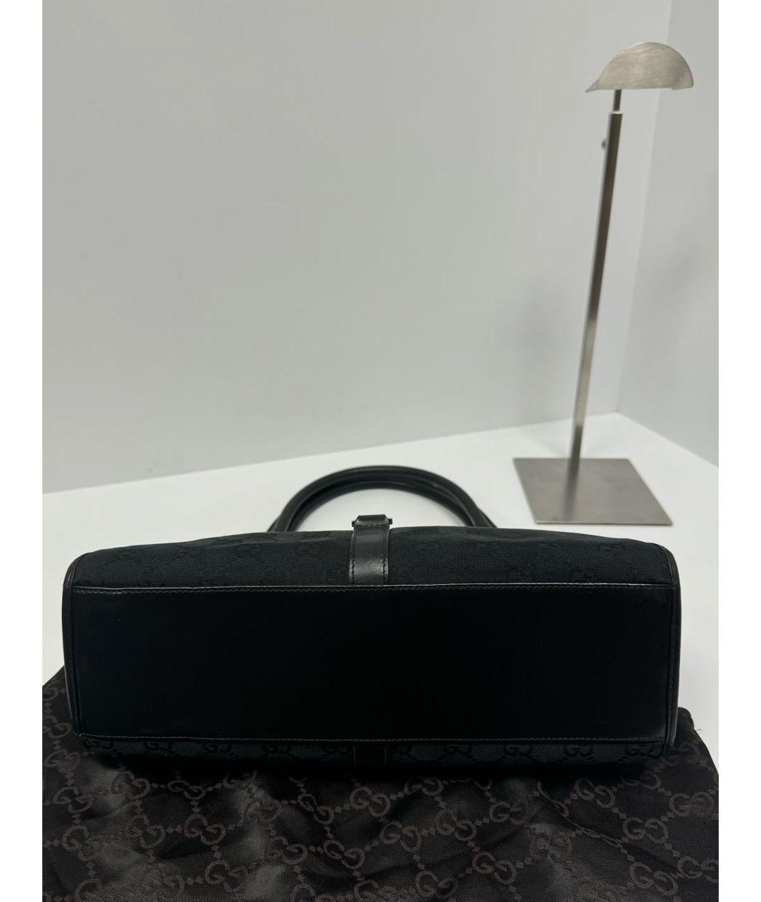 GUCCI Черная тканевая сумка через плечо, фото 4