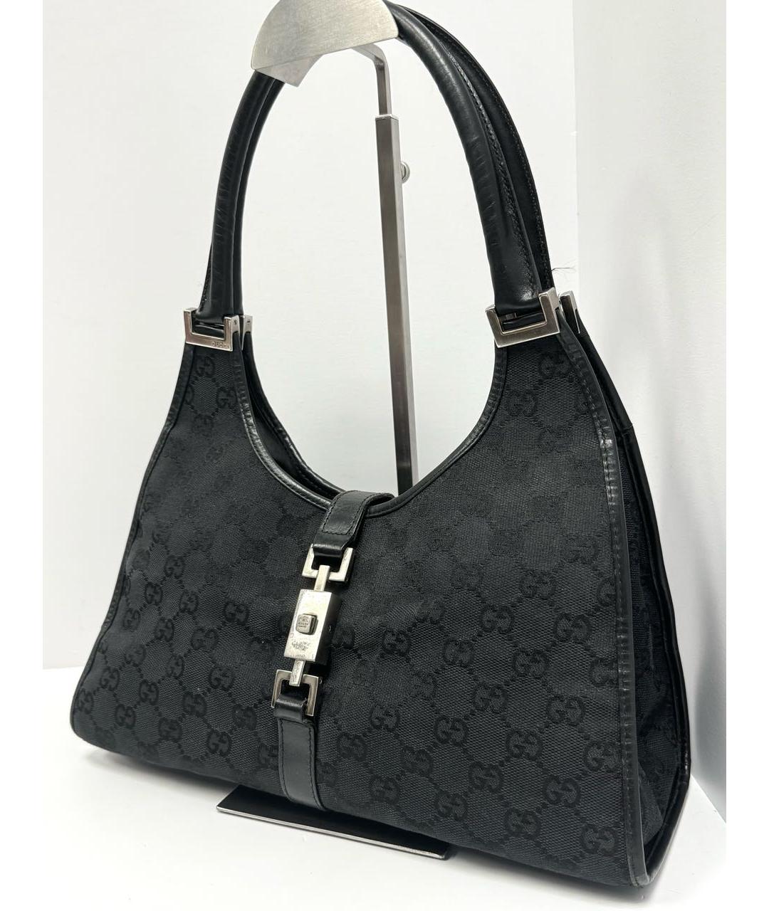 GUCCI Черная тканевая сумка через плечо, фото 2