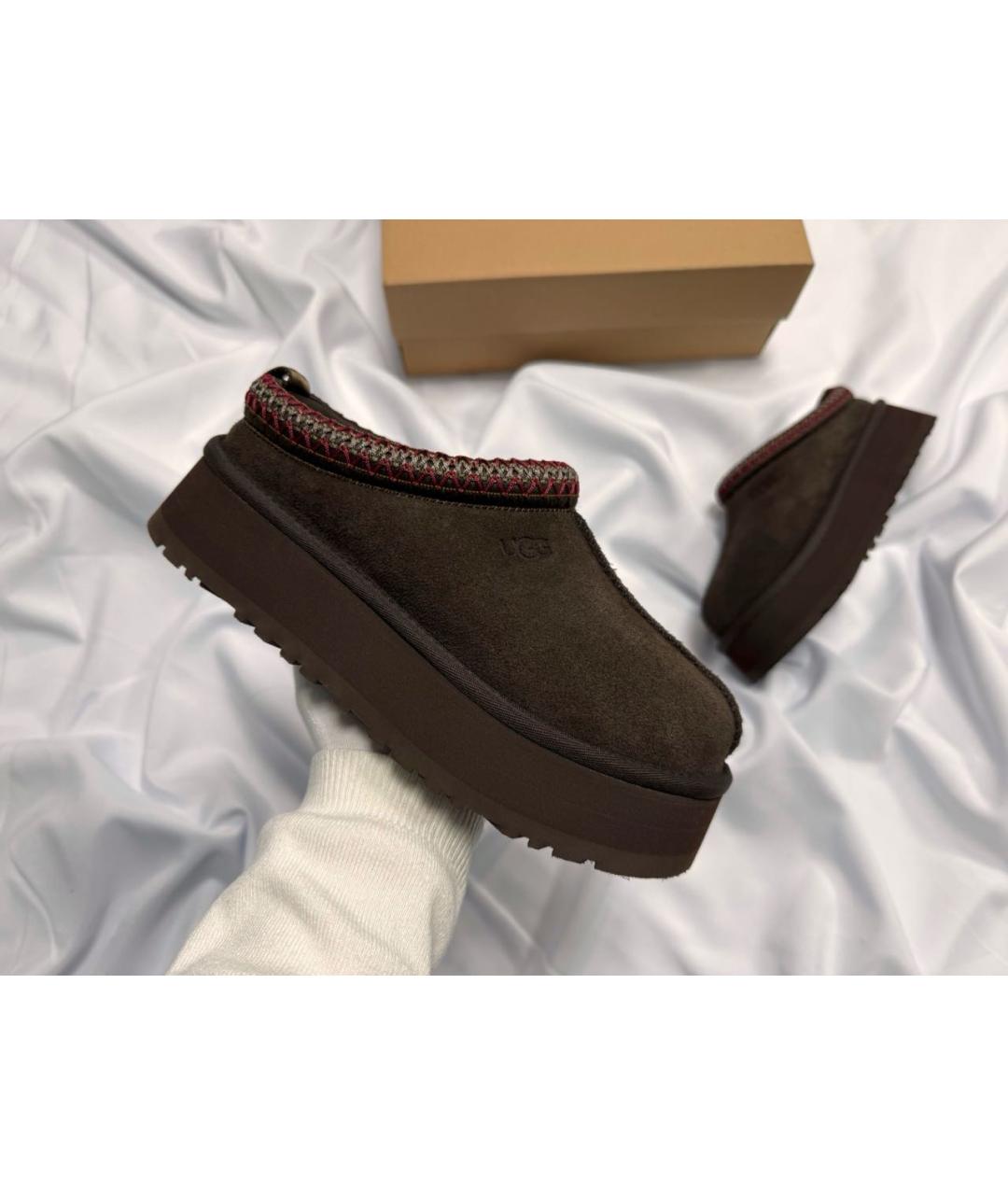 UGG AUSTRALIA Коричневые замшевые ботинки, фото 2