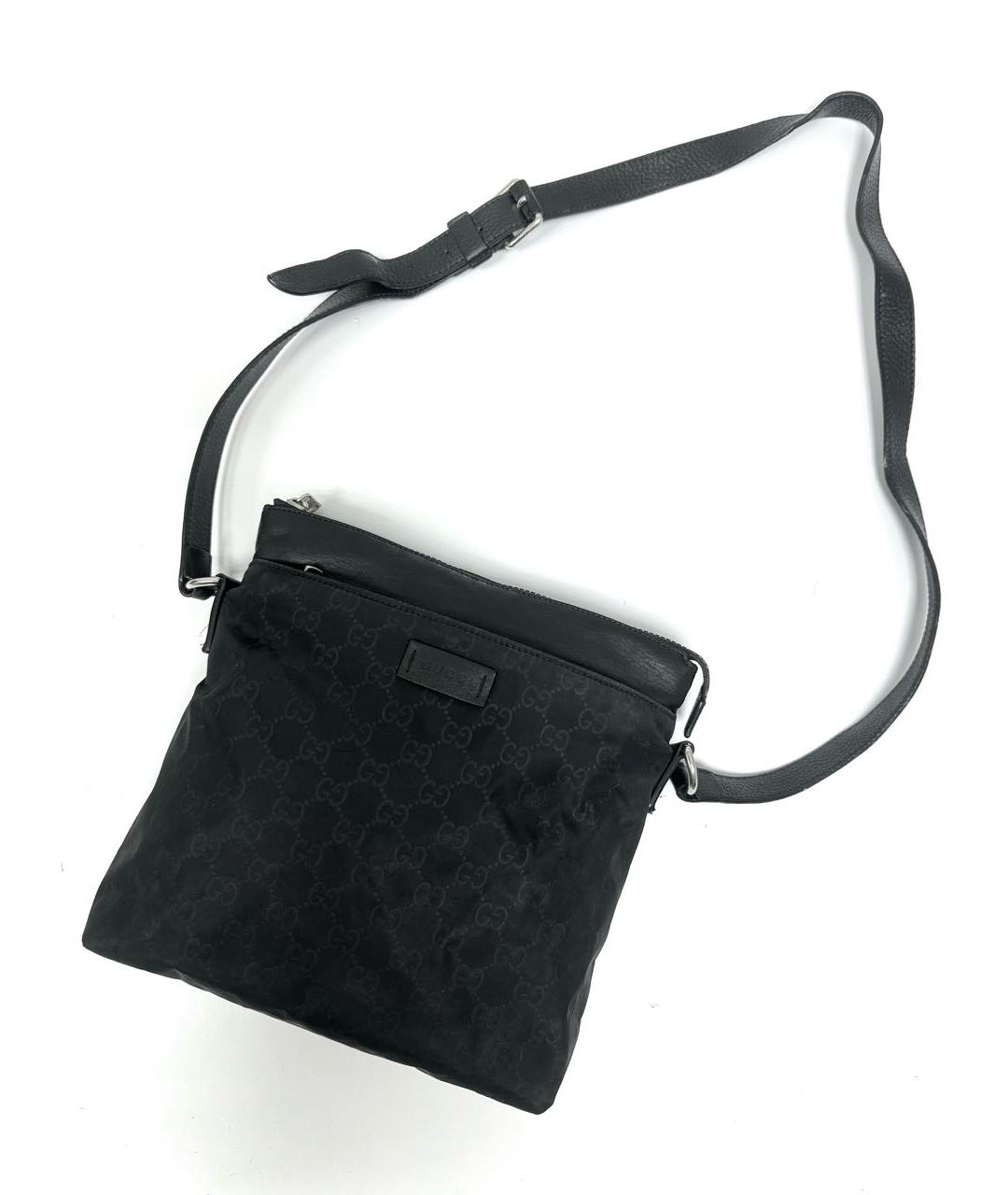 GUCCI Черная тканевая сумка на плечо, фото 6