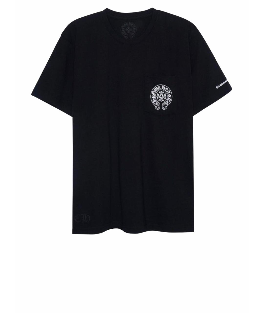 CHROME HEARTS Черная хлопковая футболка, фото 1