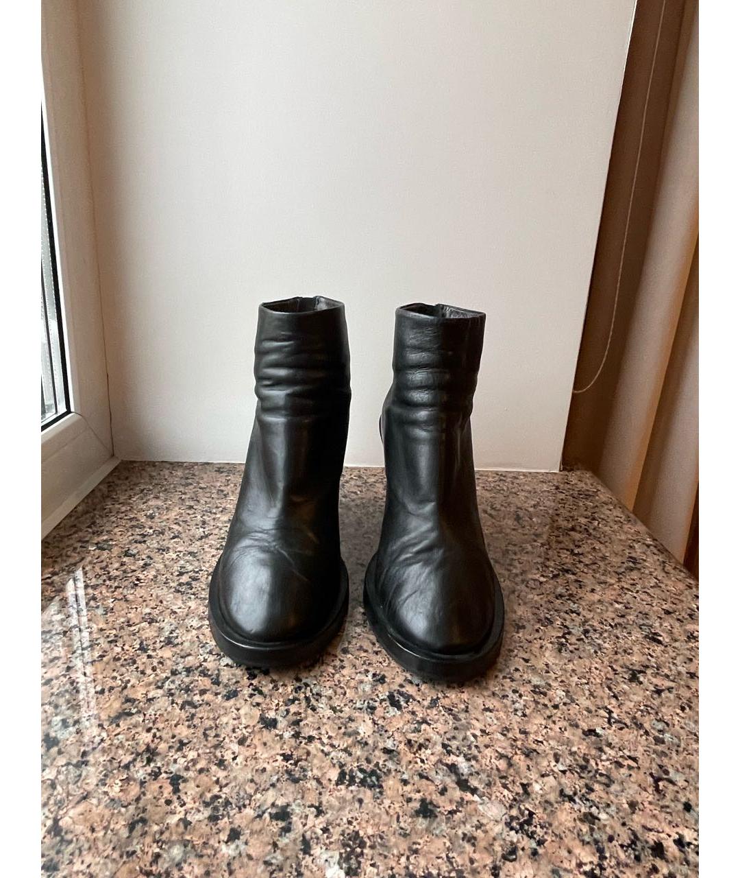 MARSELL Черные кожаные ботильоны, фото 3