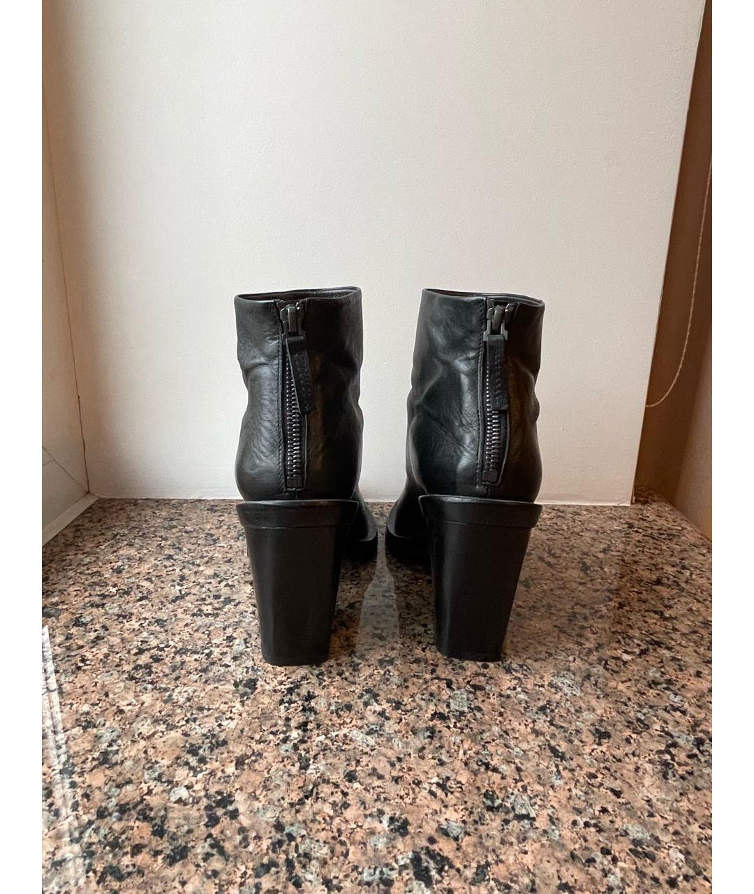 MARSELL Черные кожаные ботильоны, фото 6