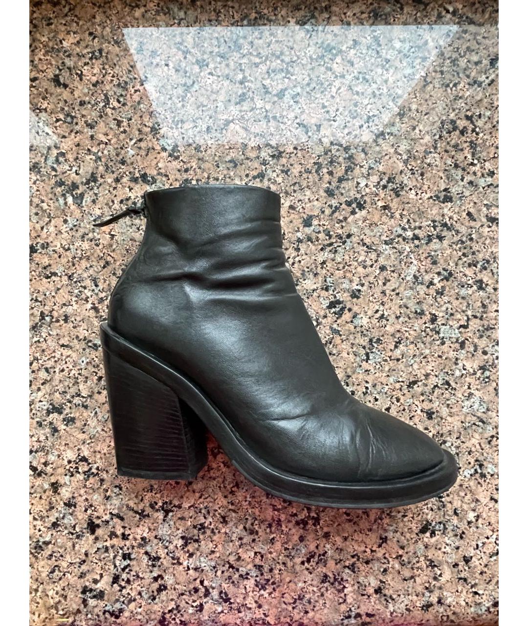 MARSELL Черные кожаные ботильоны, фото 7