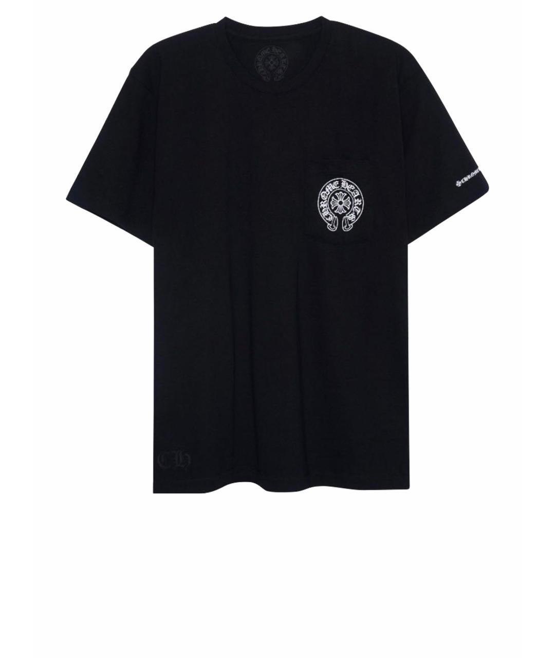 CHROME HEARTS Черная хлопковая футболка, фото 1