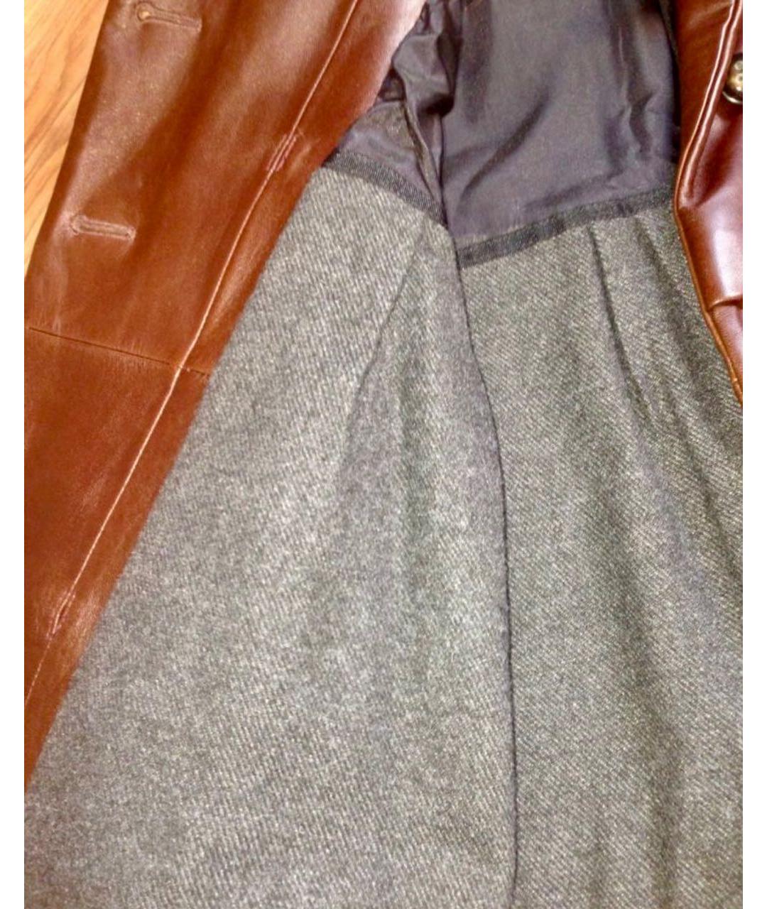 SPORT MAX CODE Коричневая кожаная куртка, фото 3