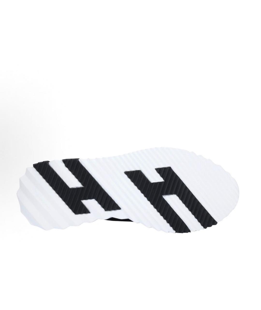 HERMES Черные кожаные низкие кроссовки / кеды, фото 5