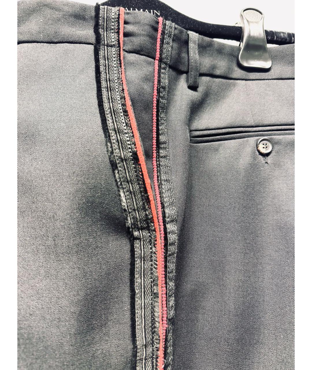 BALMAIN Черные шерстяные брюки чинос, фото 4