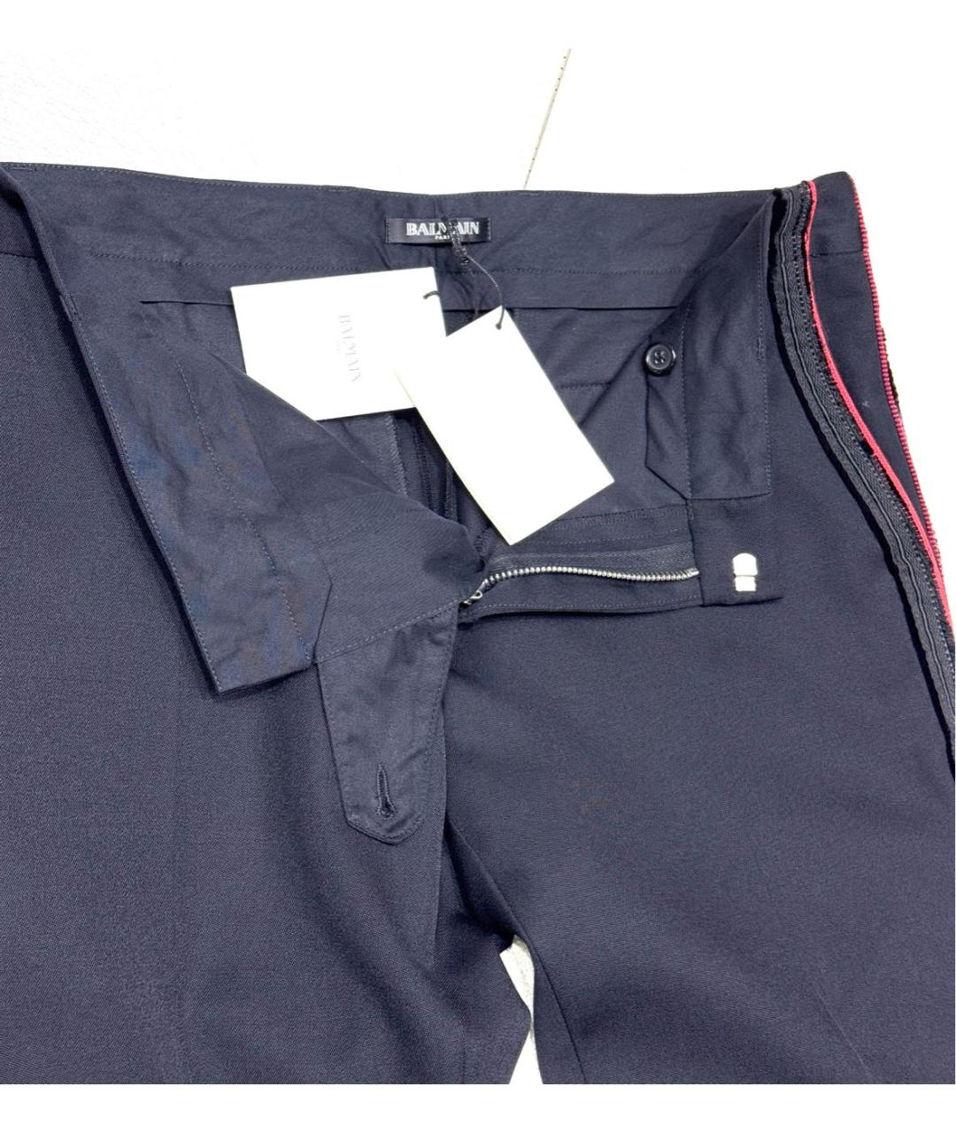 BALMAIN Черные шерстяные брюки чинос, фото 6