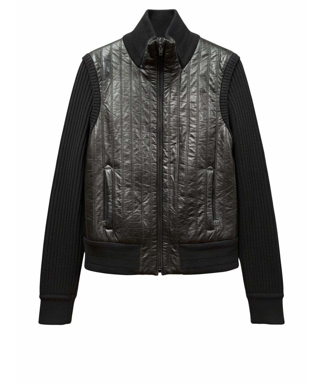 CHANEL Черная кожаная куртка, фото 1