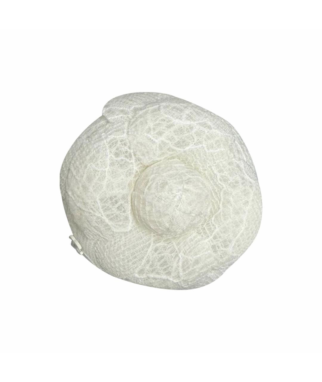 CHANEL Белая металлическая булавка / брошь, фото 1