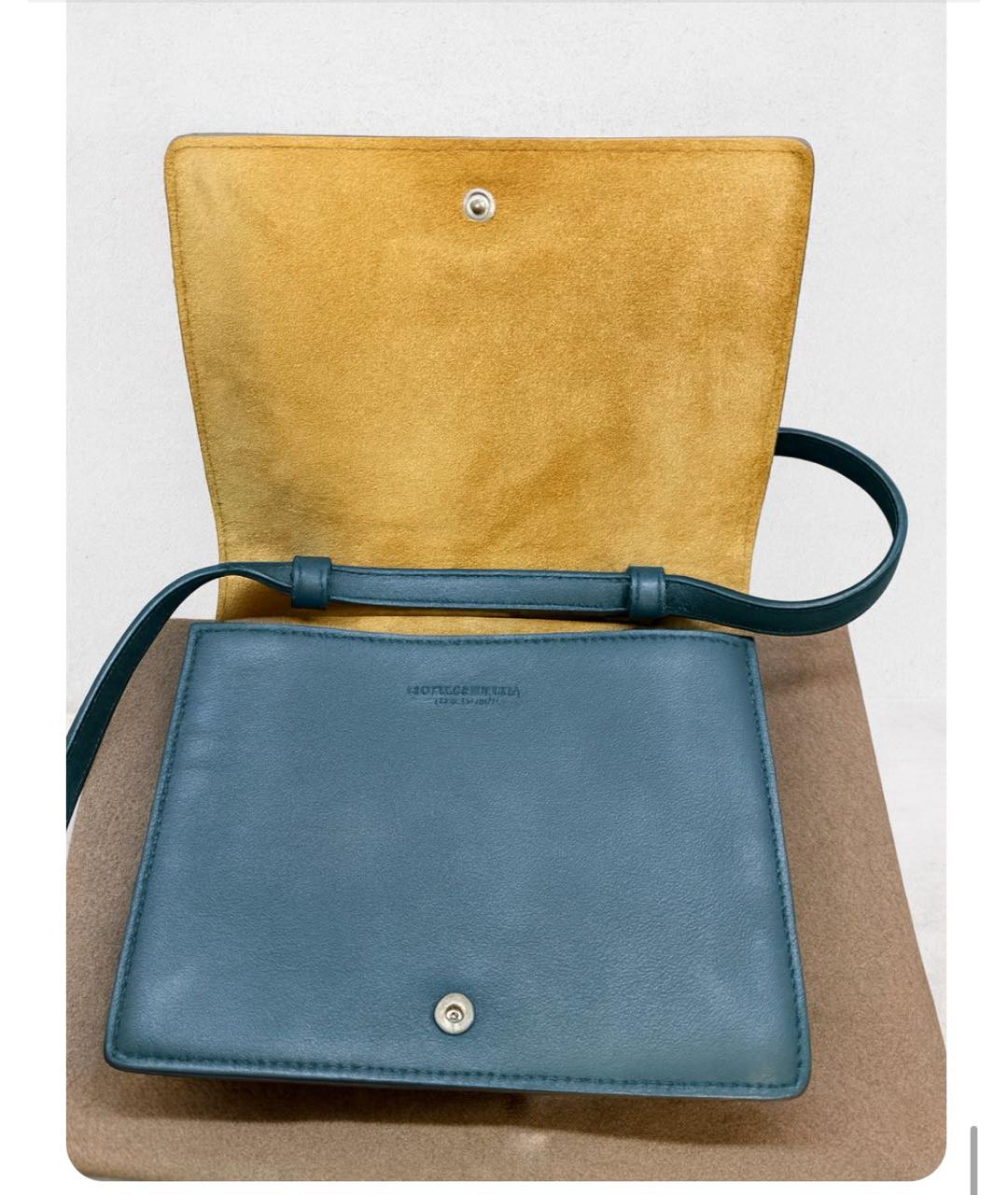 BOTTEGA VENETA Зеленая кожаная сумка через плечо, фото 2