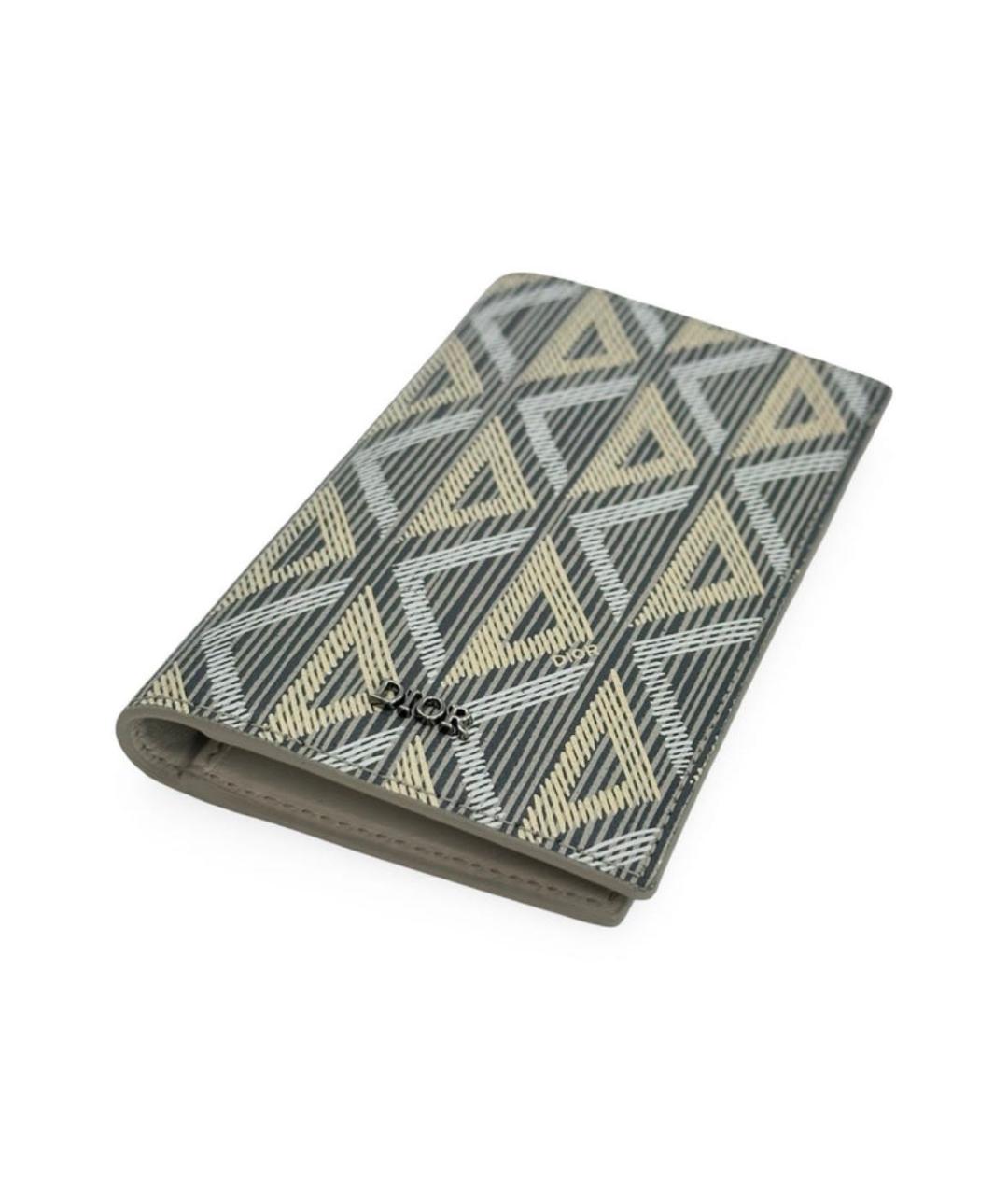 CHRISTIAN DIOR Бежевый кожаный кардхолдер, фото 3