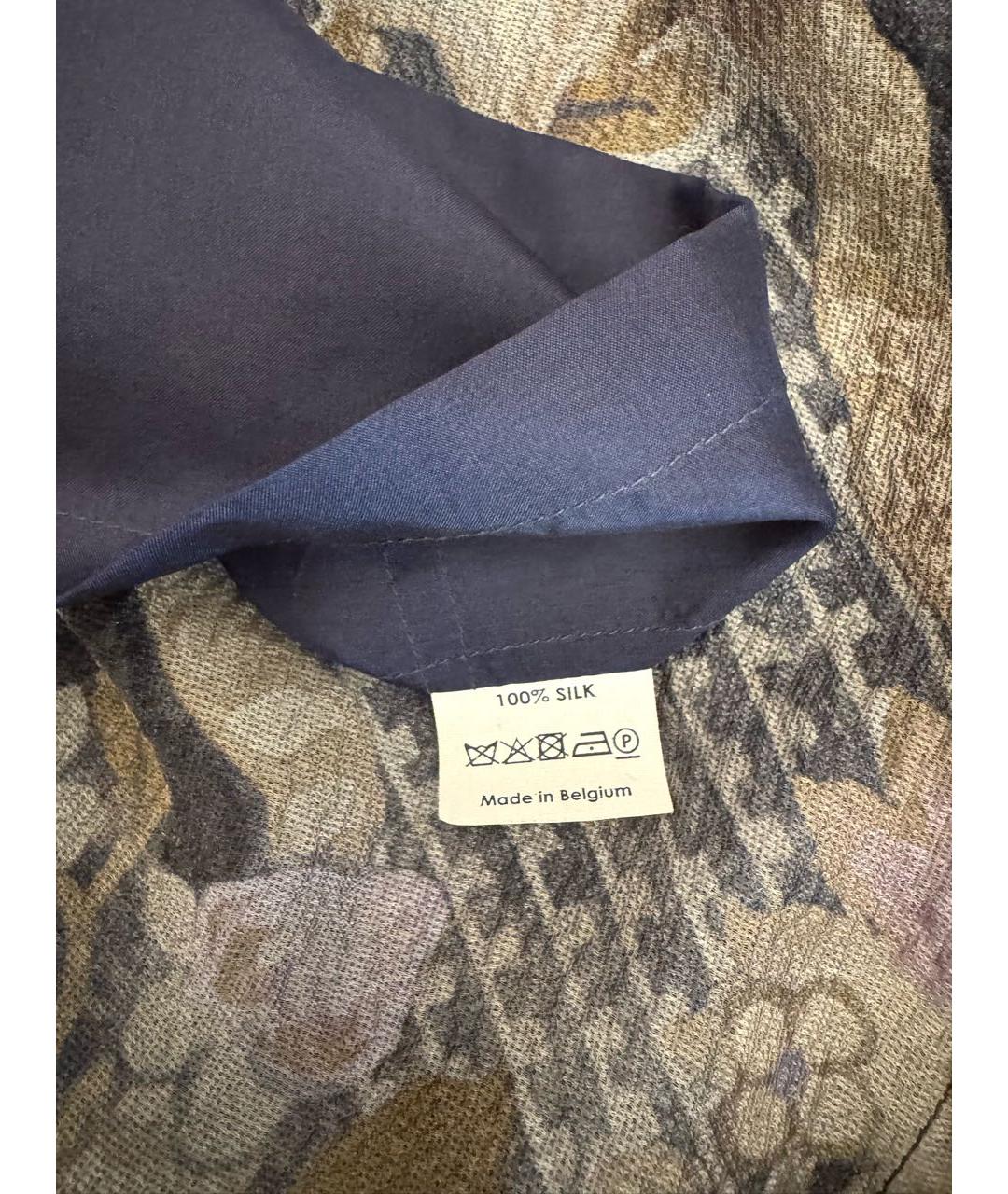 DRIES VAN NOTEN Серое шелковое повседневное платье, фото 6