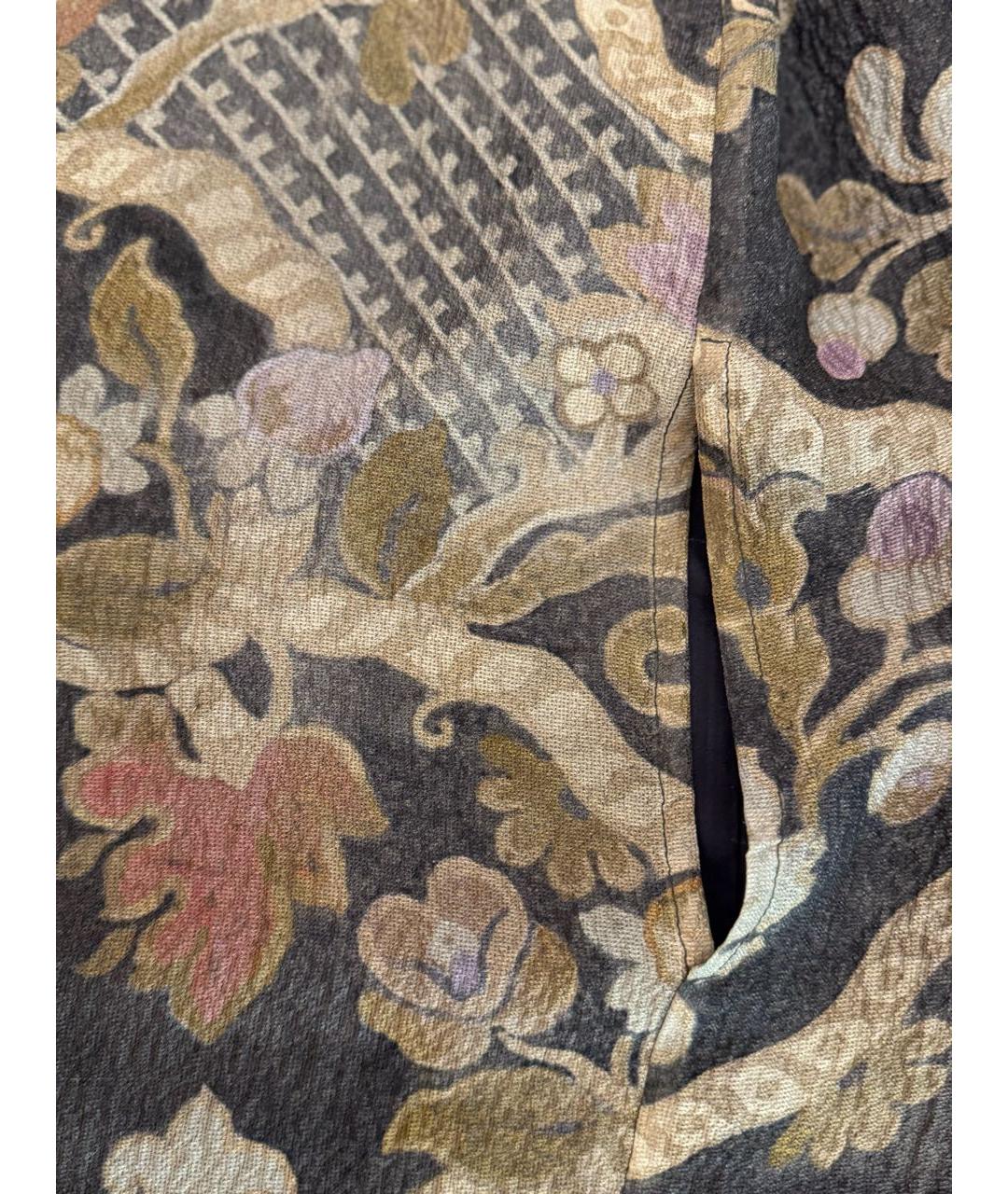 DRIES VAN NOTEN Серое шелковое повседневное платье, фото 5