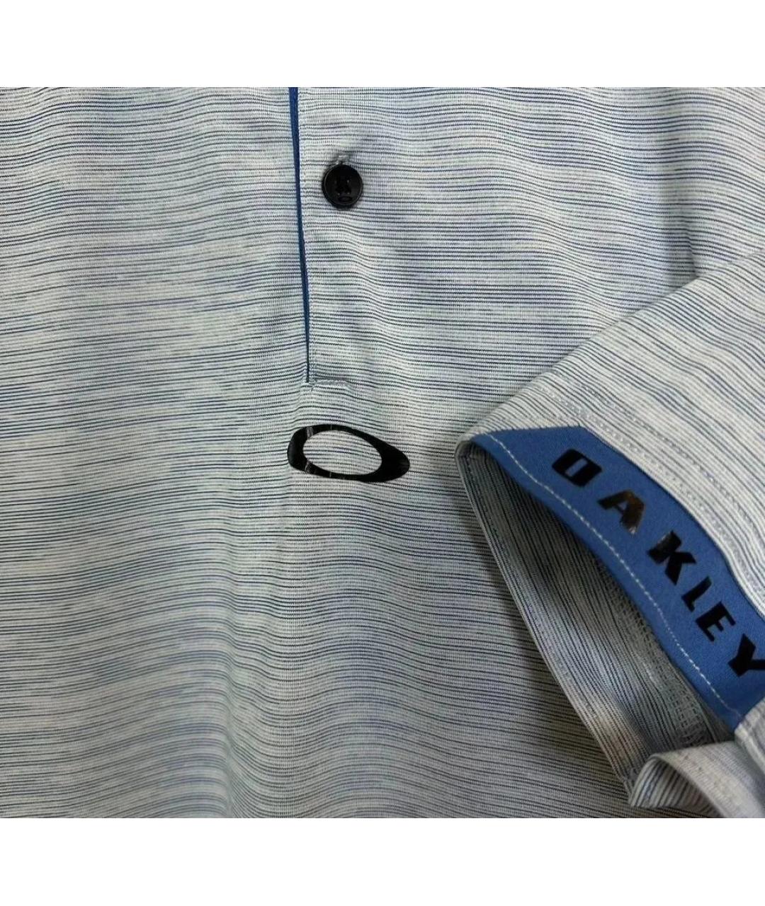 OAKLEY Голубое поло с коротким рукавом, фото 3