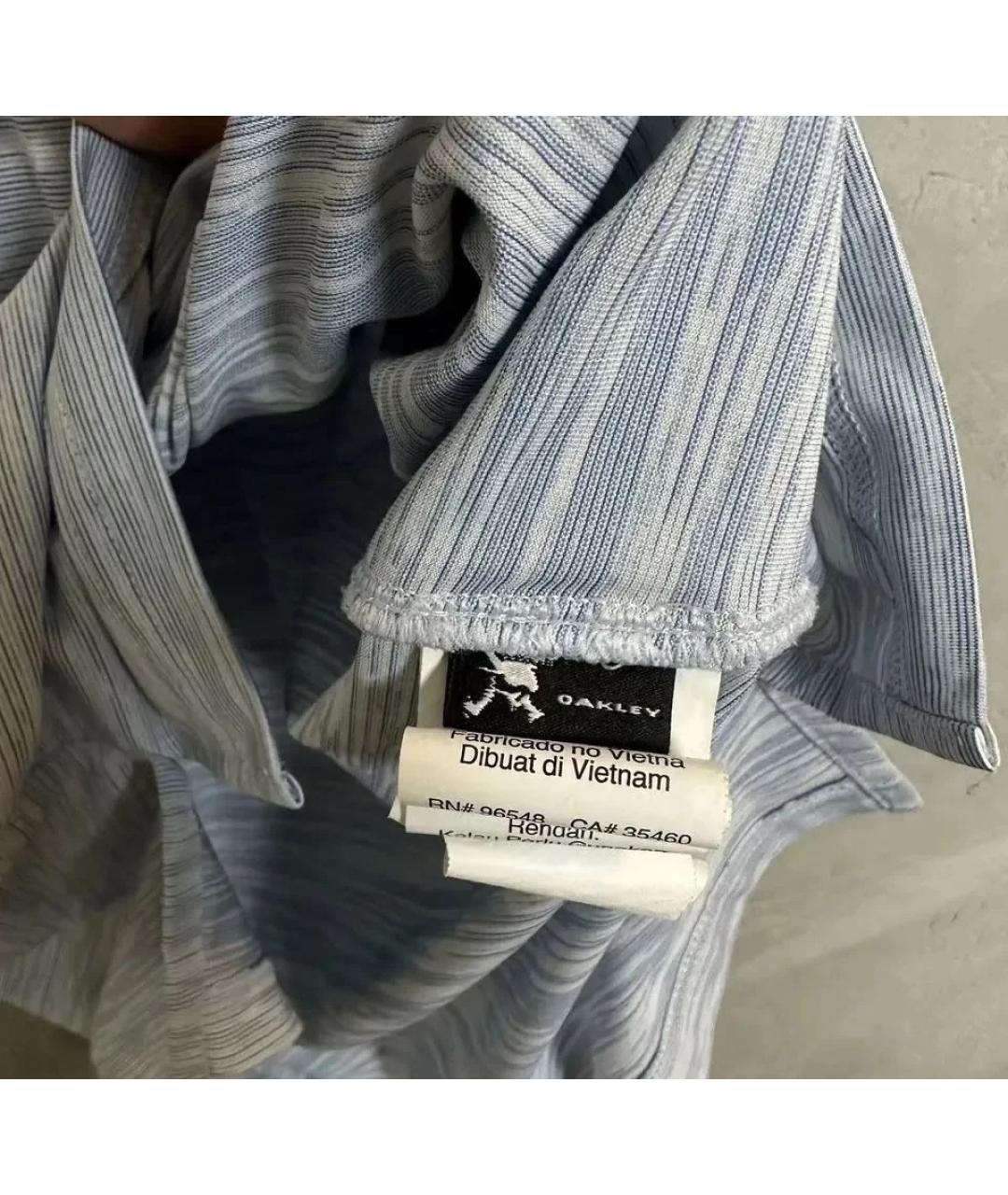 OAKLEY Голубое поло с коротким рукавом, фото 6