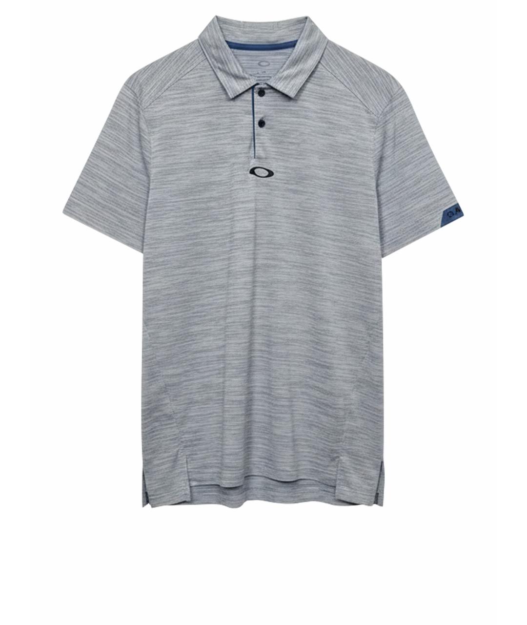 OAKLEY Голубое поло с коротким рукавом, фото 1