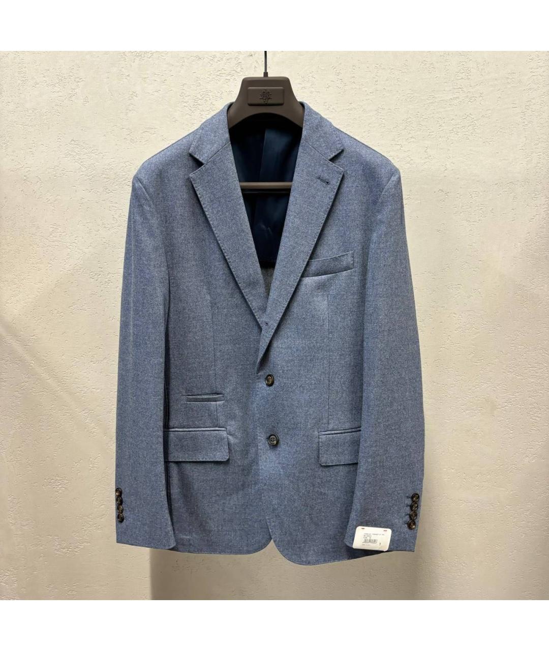 ELEVENTY Голубой классический костюм, фото 5