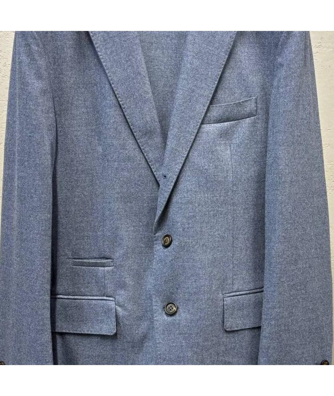 ELEVENTY Голубой классический костюм, фото 4