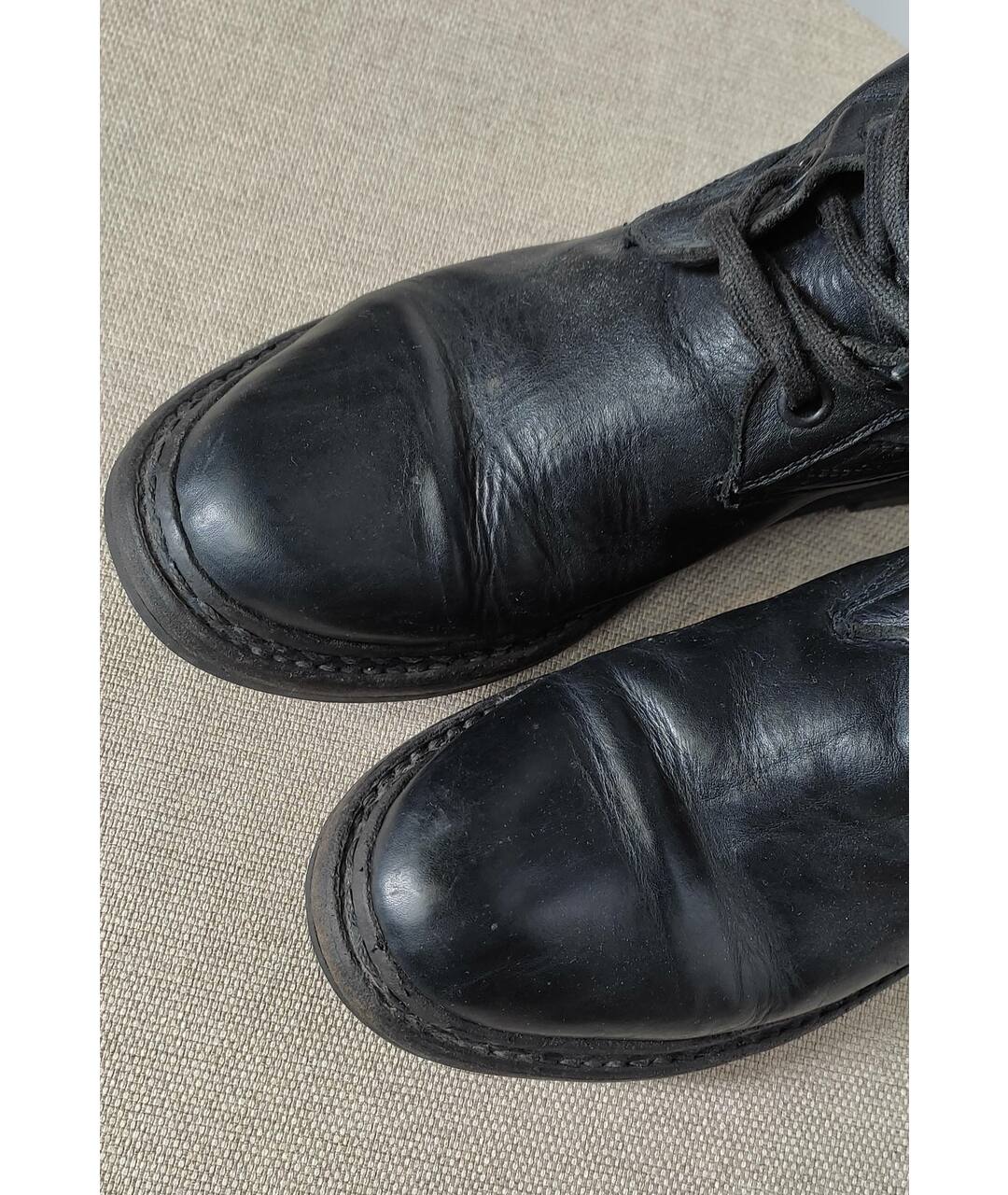 BURBERRY Черные кожаные сапоги, фото 4