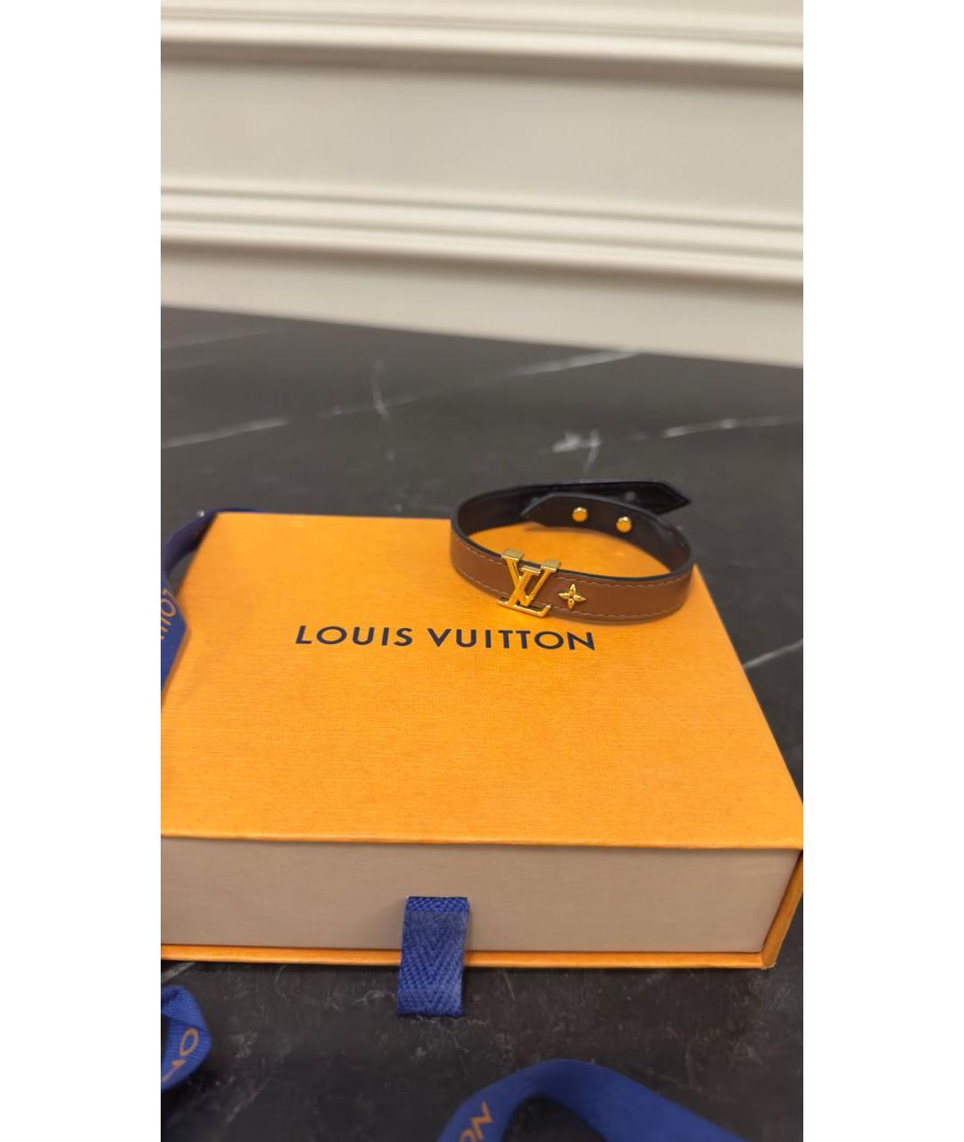 LOUIS VUITTON Коричневый браслет, фото 5