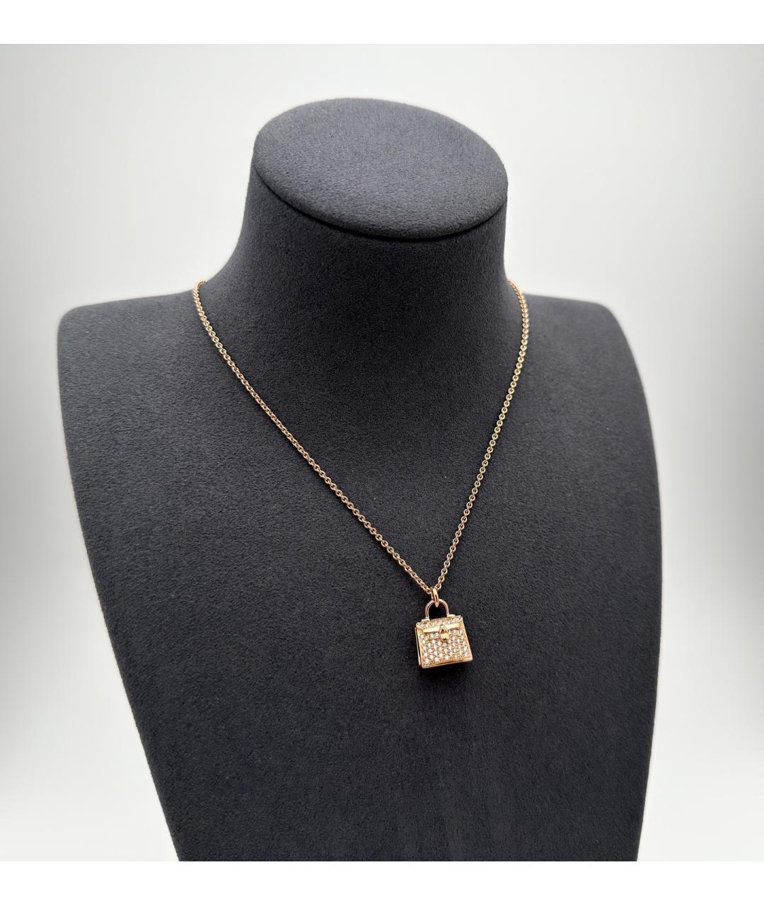 HERMES Золотая подвеска из розового золота, фото 2