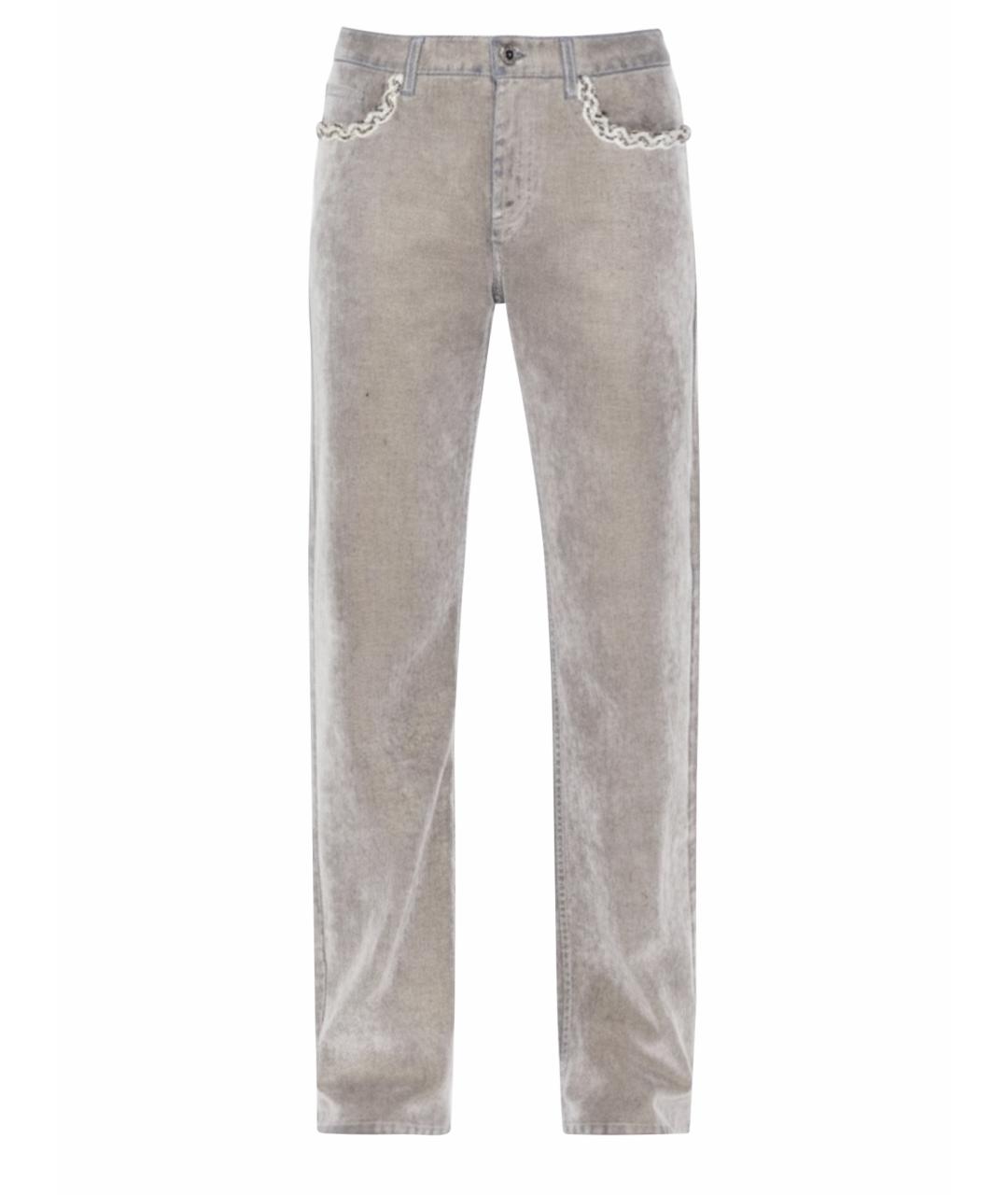 CHANEL Синие хлопковые прямые джинсы, фото 1