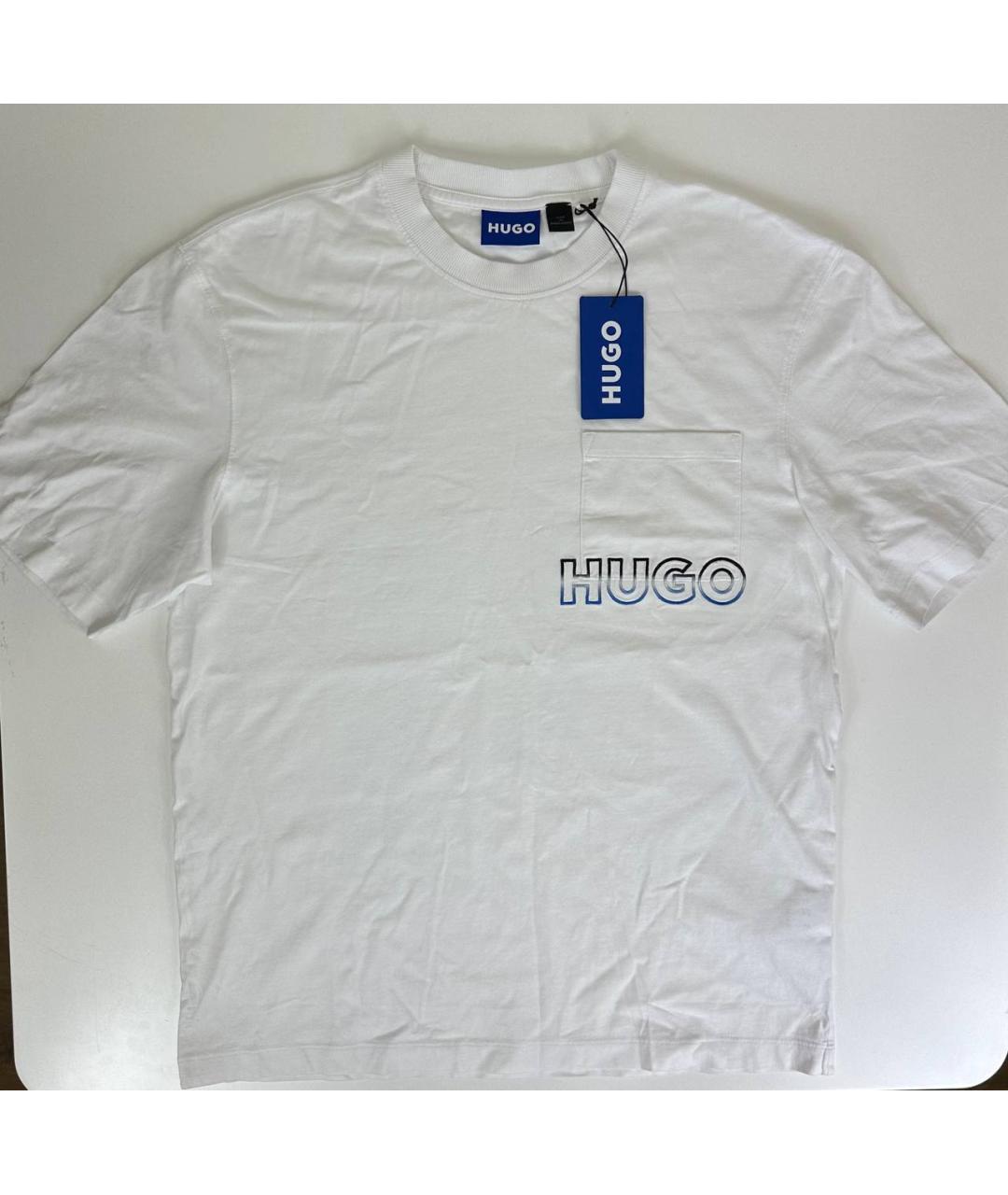 HUGO BOSS Белая хлопковая футболка, фото 6