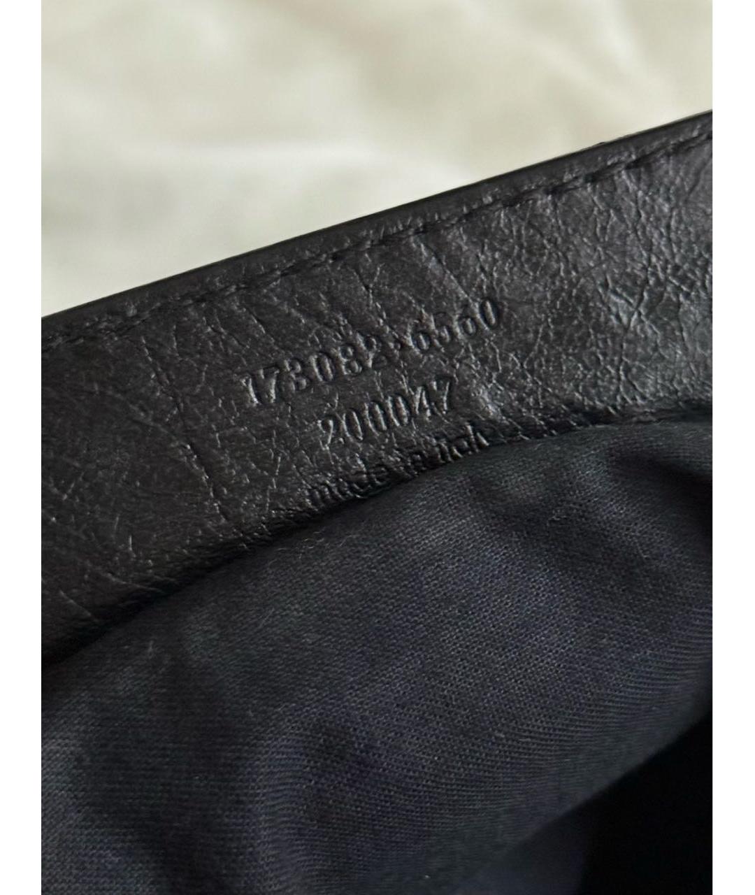 BALENCIAGA Черная кожаная сумка с короткими ручками, фото 8