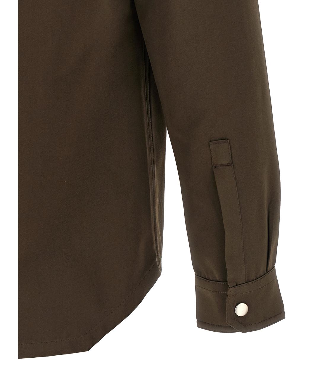 RICK OWENS Коричневая кэжуал рубашка, фото 4