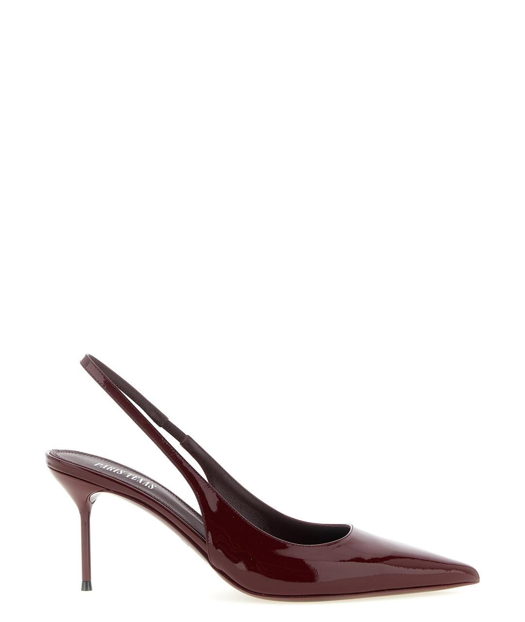 PARIS TEXAS Бордовые кожаные туфли, фото 1