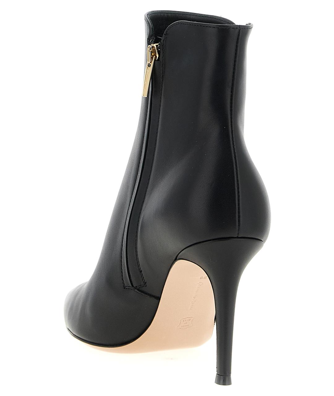 GIANVITO ROSSI Черные кожаные ботильоны, фото 3