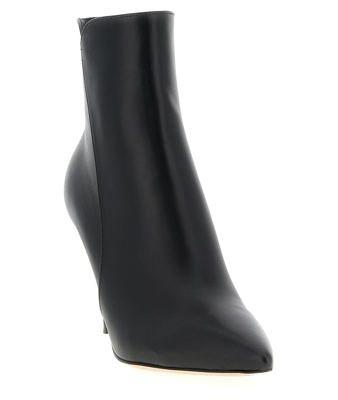 GIANVITO ROSSI Черные кожаные ботильоны, фото 2