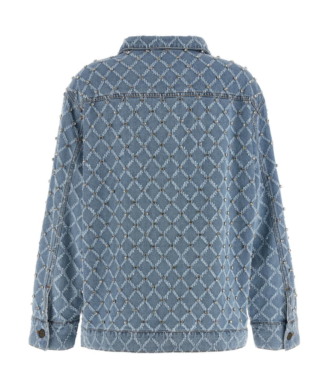 PINKO Голубая хлопковая куртка, фото 2