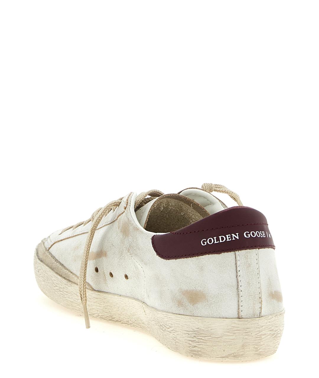 GOLDEN GOOSE DELUXE BRAND Белые кожаные низкие кроссовки / кеды, фото 3