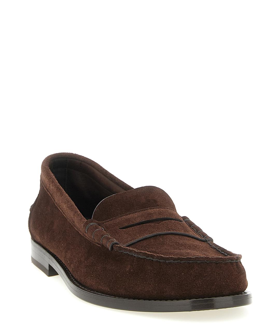 CHURCH'S Коричневые замшевые лоферы, фото 2