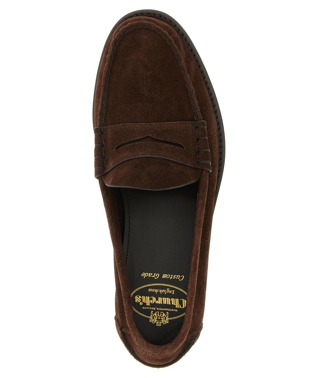 CHURCH'S Коричневые замшевые лоферы, фото 4