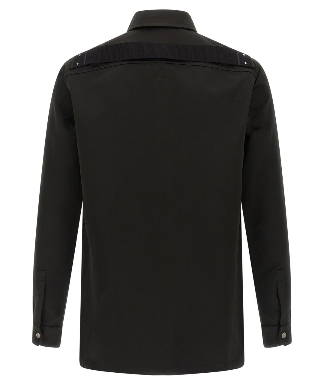 RICK OWENS Черная кэжуал рубашка, фото 2