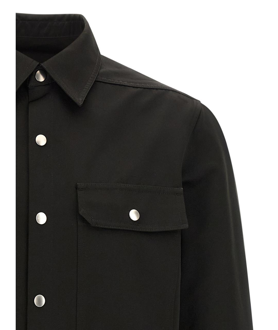 RICK OWENS Черная кэжуал рубашка, фото 3