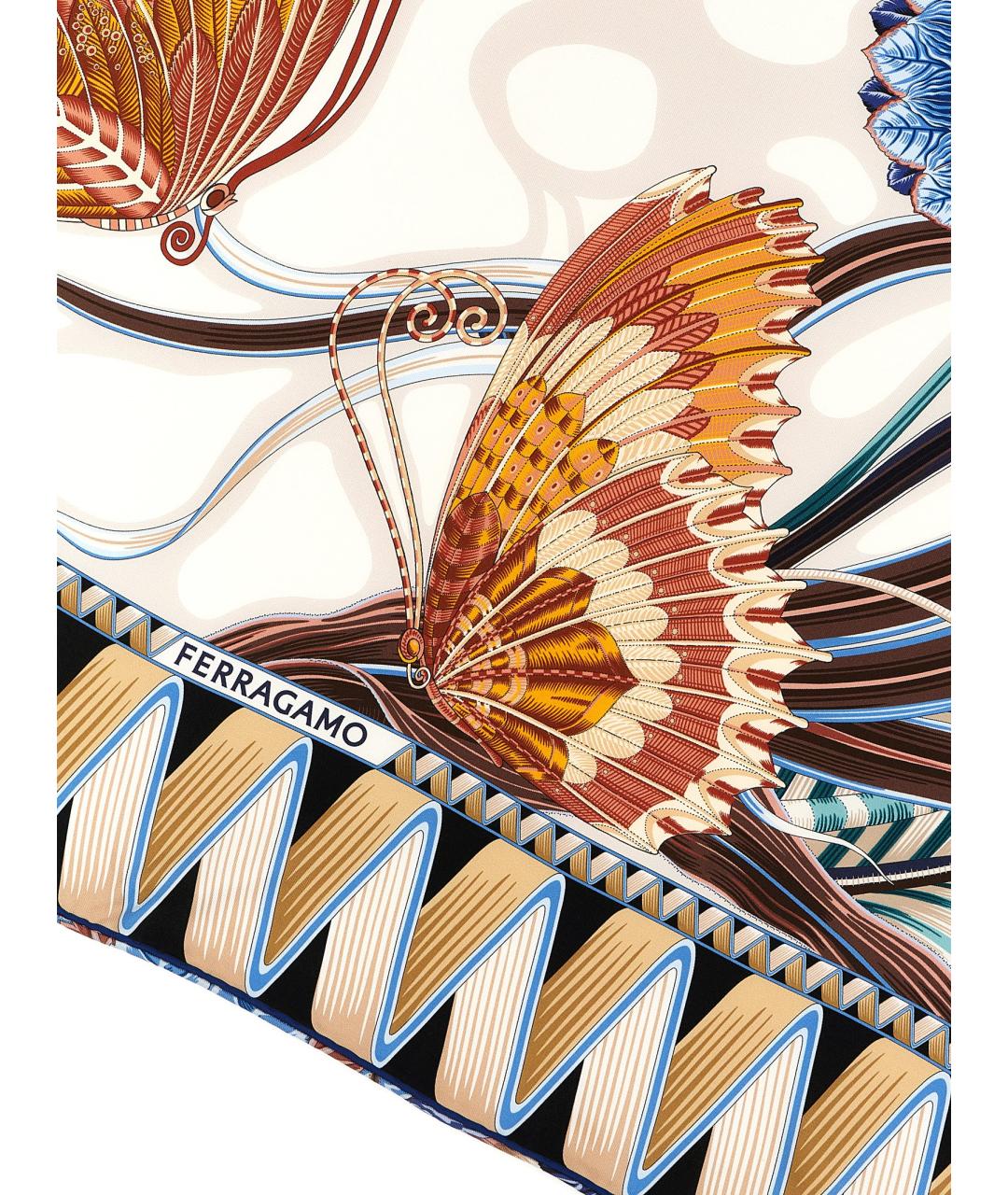 FERRAGAMO Мульти шелковый платок, фото 3