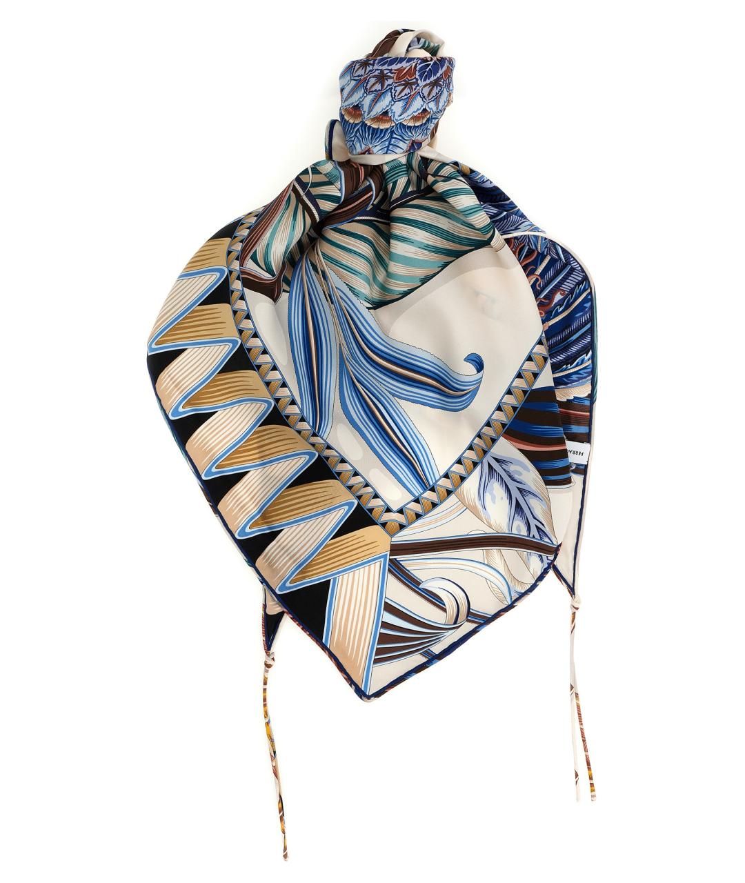 FERRAGAMO Мульти шелковый платок, фото 1