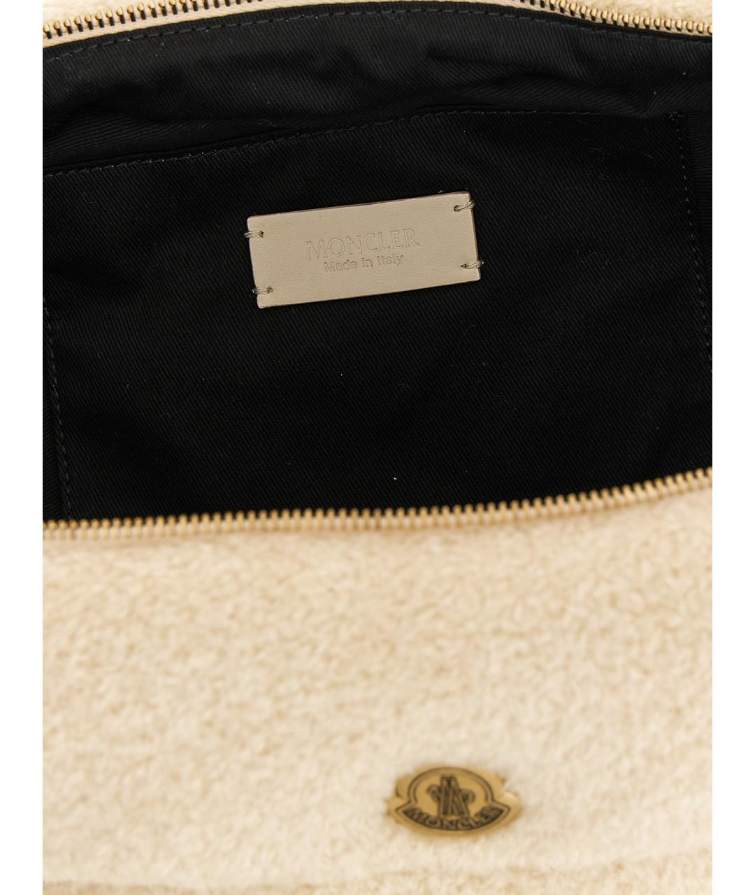 MONCLER Бежевая косметичка, фото 4