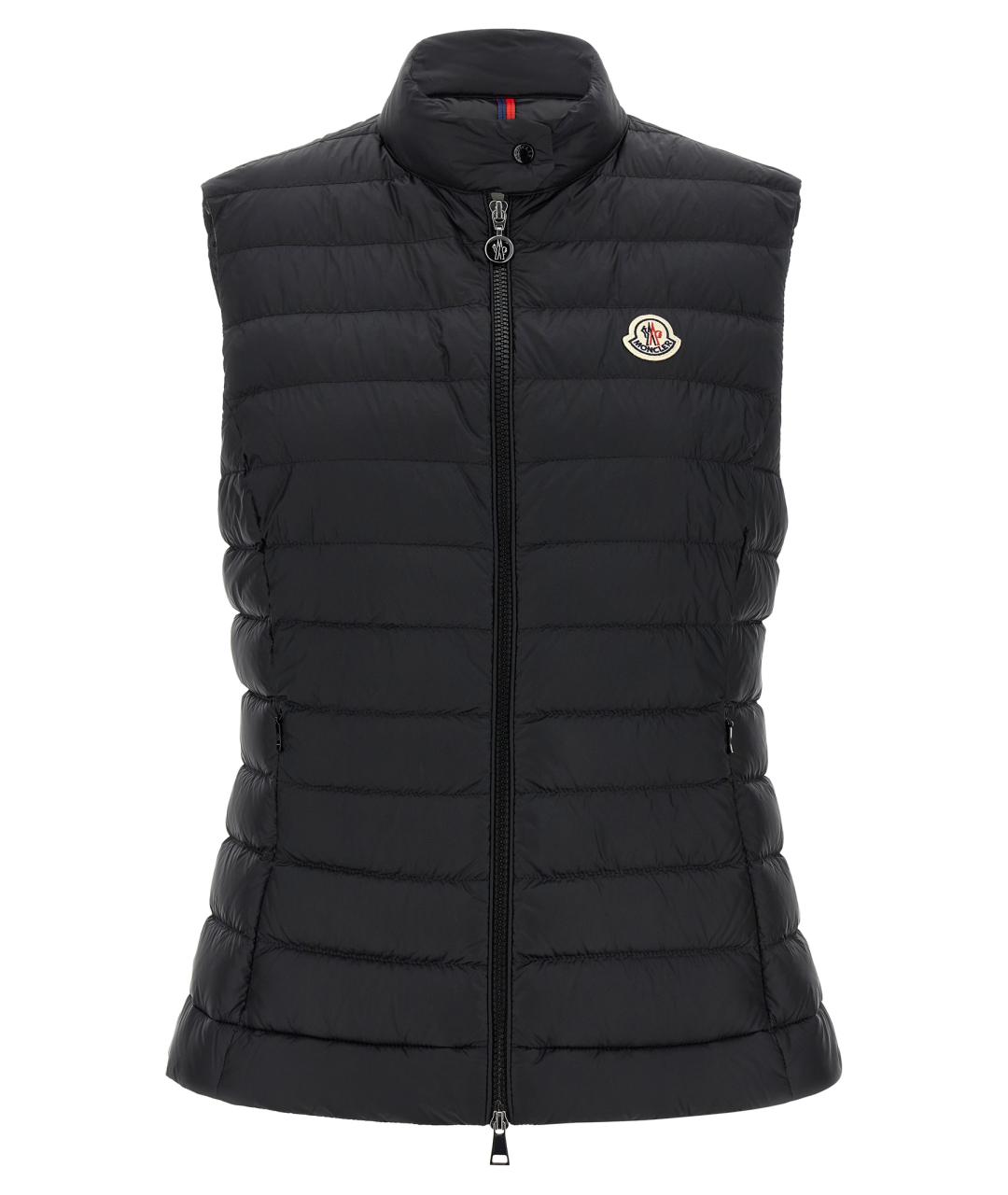 MONCLER Черный полиамидовый жилет, фото 1