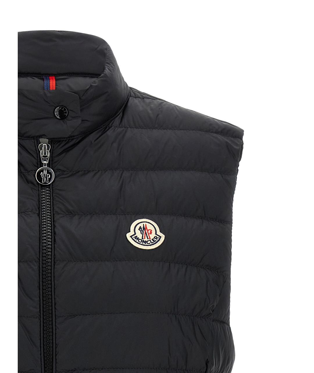 MONCLER Черный полиамидовый жилет, фото 3