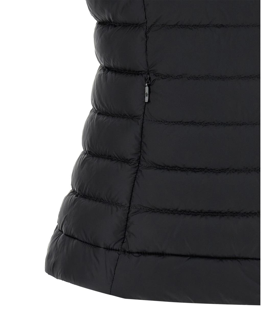 MONCLER Черный полиамидовый жилет, фото 4