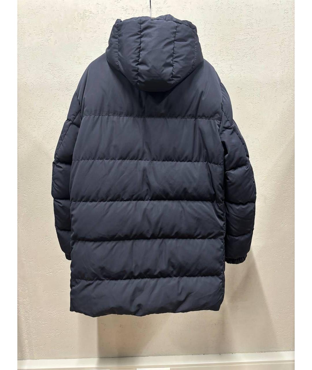 ELEVENTY Темно-синий полиэстеровый пуховик, фото 2