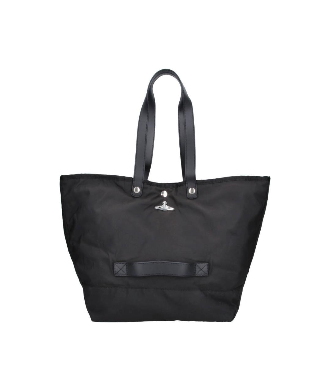 VIVIENNE WESTWOOD Черная синтетическая сумка тоут, фото 1